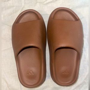 Brown Yeezy Slides